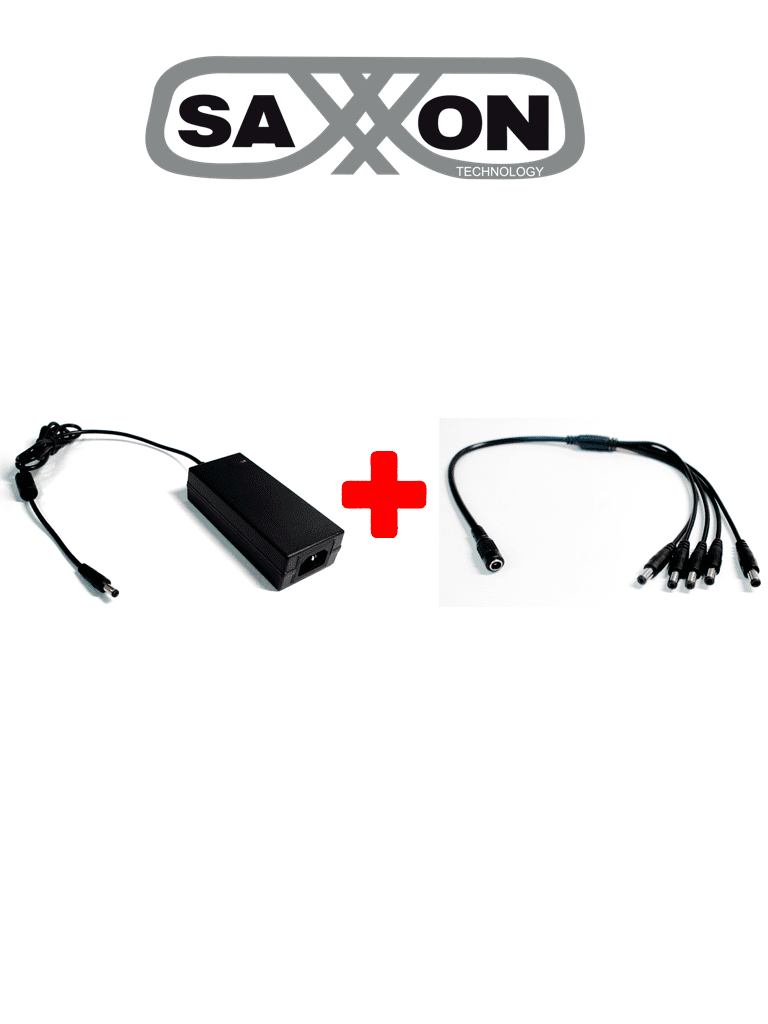 SAXXON PSU1205DPAQ2 – Paquete de fuente de poder y divisor de energia
