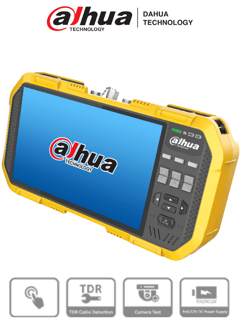 DAHUA PFM907 -Probador de Video IP y HDCVI Soporta Compresión de Video