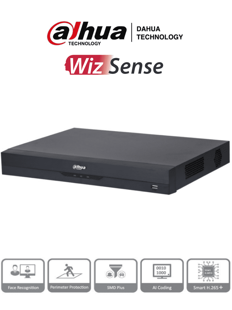 DAHUA DH-XVR5208AN-4KL-I3 – DVR 8 Canales 4k WizSense IA H.265+ 2 Bahí