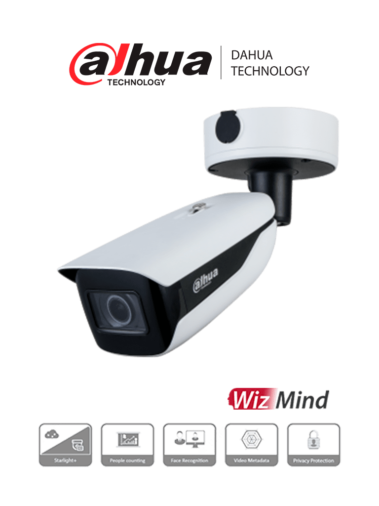 DAHUA IPC-HFW7442HN-ZFR – Cámara IP Bullet Resolución de 4 MP Lente Mo
