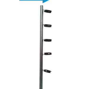 YONUSA TUBOAP201 – Poste de esquina para cercas eléctricas tubo con 5 YONUSA TUBOAP201 – Poste de esquina para cercas eléctricas tubo con 5