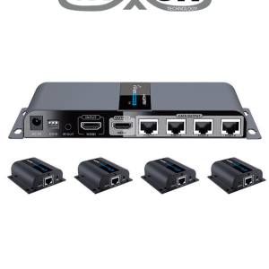 SAXXON LKV714PRO- Kit Extensor HDMI de 4 Puertos Resolución 1080p Hast SAXXON LKV714PRO- Kit Extensor HDMI de 4 Puertos Resolución 1080p Hast
