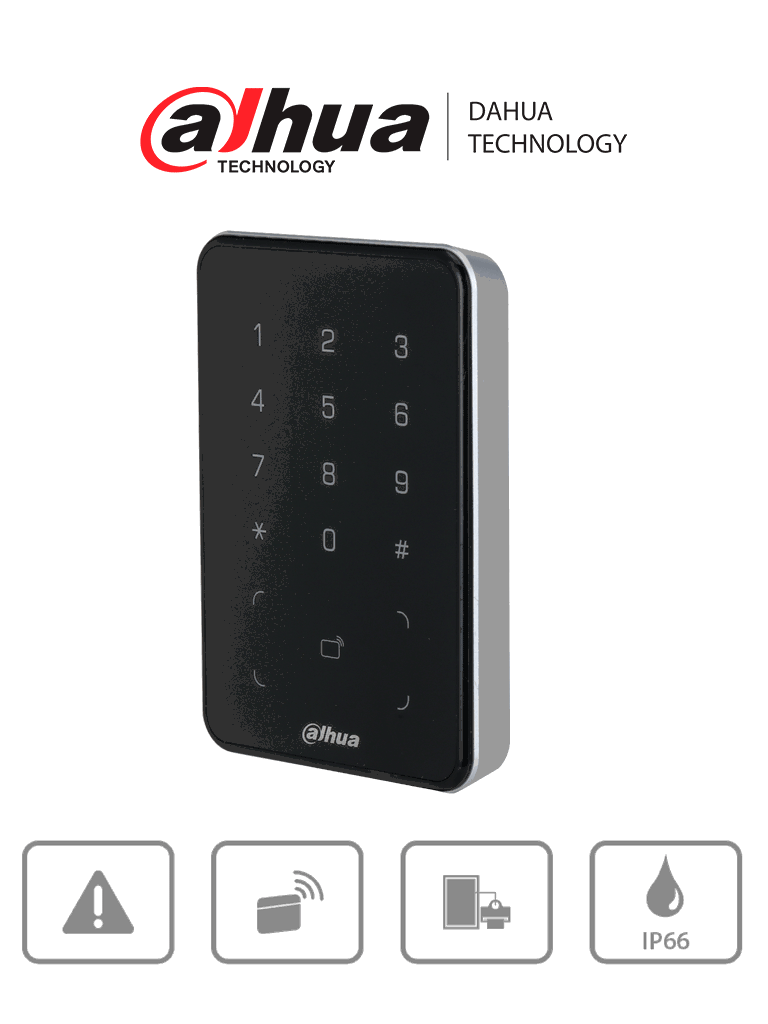 DAHUA DHI-ASR2101A – Lectora de Tarjetas MiFare con Teclado Touch para