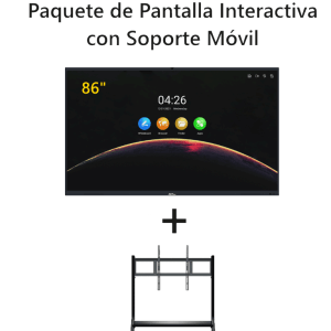 ZKTECO IWB86BPAQ – Paquete de Pantalla Digital Interactiva de 86 pulga ZKTECO IWB86BPAQ – Paquete de Pantalla Digital Interactiva de 86 pulga