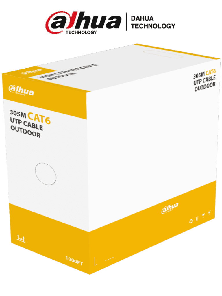 DAHUA PFM920-6U – Bobina de cable UTP Cat6 para exterior Dahua PFM920-