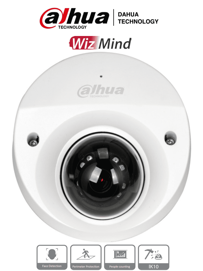 DAHUA IPC-HDBW5241FN-M-DAE-SA-0210B – Cámara IP Domo para NVR Movil de
