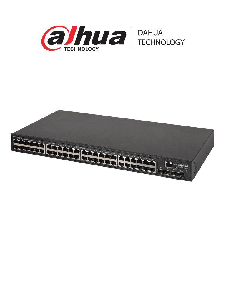 DAHUA S5500-48GT4XF-E – Switch de agregación de 48 puertos Gigabit y 4
