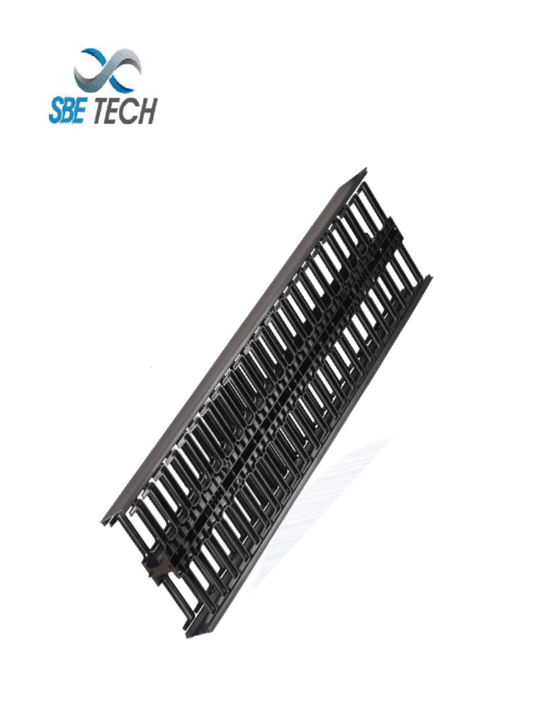 SBE TECH SBE-OVNL45UR Organizador de cable vertica 45 ur Doble lado Fr