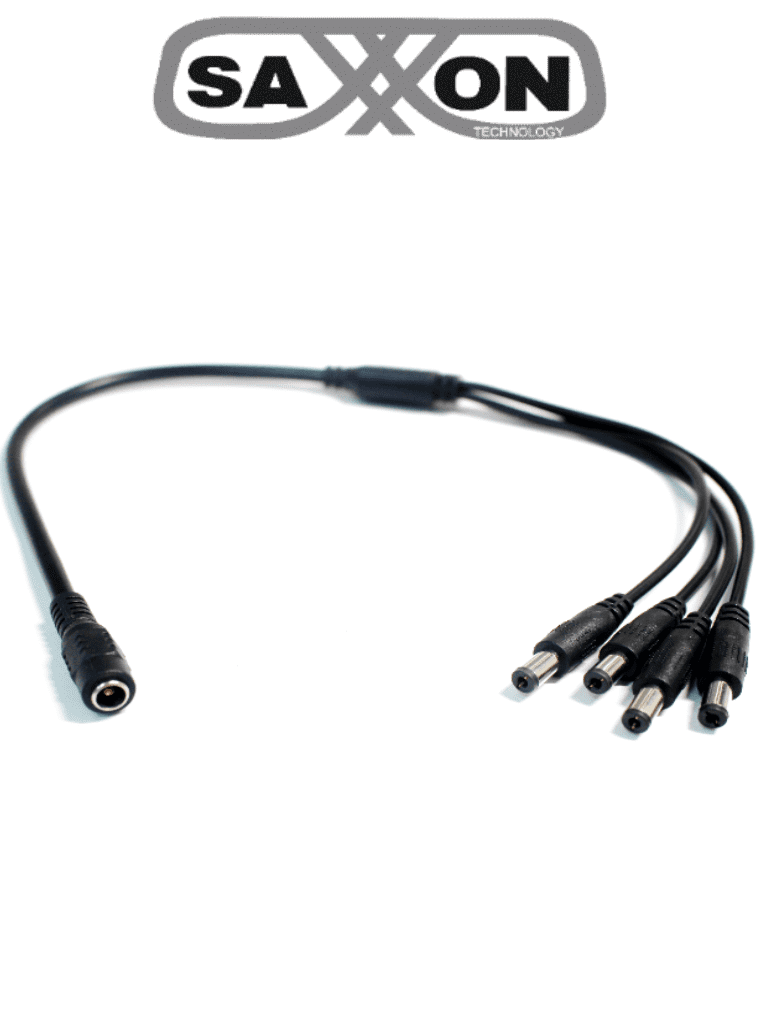 SAXXON PSUWB07 – Divisor de Energía para 4 Cámaras 1 Conector Hembra +