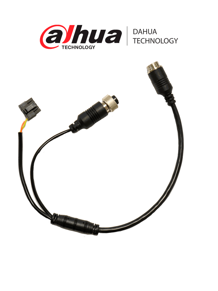 DAHUA CABLE CONVERTIDOR – CABLE Doble M12 Macho de 7 a 4 Pines M12 Hem