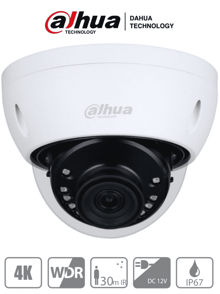 DAHUA HAC-HDBW1801E – Camara Domo Antivandalica 4k 8 Megapixeles Lente