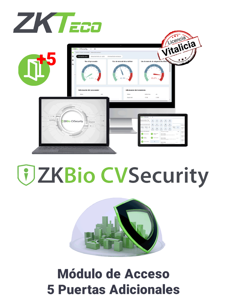 ZKTECO ZKBIOCVACADDONP5 – Modulo Vitalicio de Control de Acceso para A