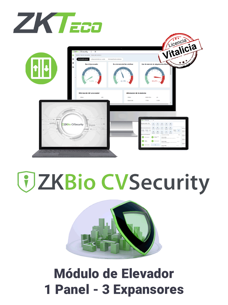 ZKTECO ZKBIOCVELEONLINES1 – Modulo Vitalicio para Control de Elevadore