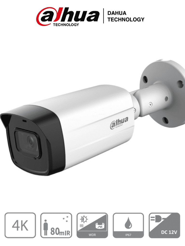 DAHUA HAC-HFW1801TM-I8 – Camara Bullet 4k 8 Megapixeles Super Adapt Le
