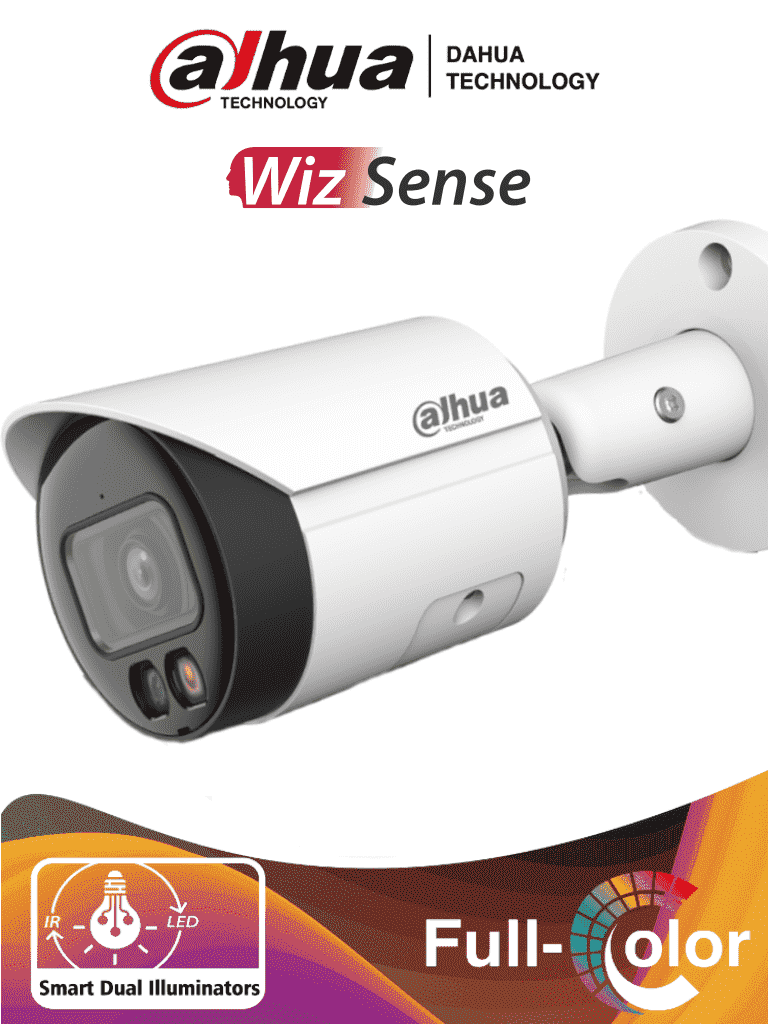 DAHUA IPC-HFW2449S-S-IL – Camara Bullet IP 4 Megapixeles Iluminador Du