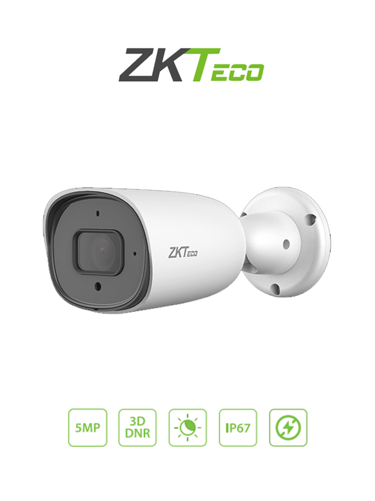 ZKTECO BS855P22CS7MI – Cámara IP Bullet 5 Megapíxeles Compresión H.265