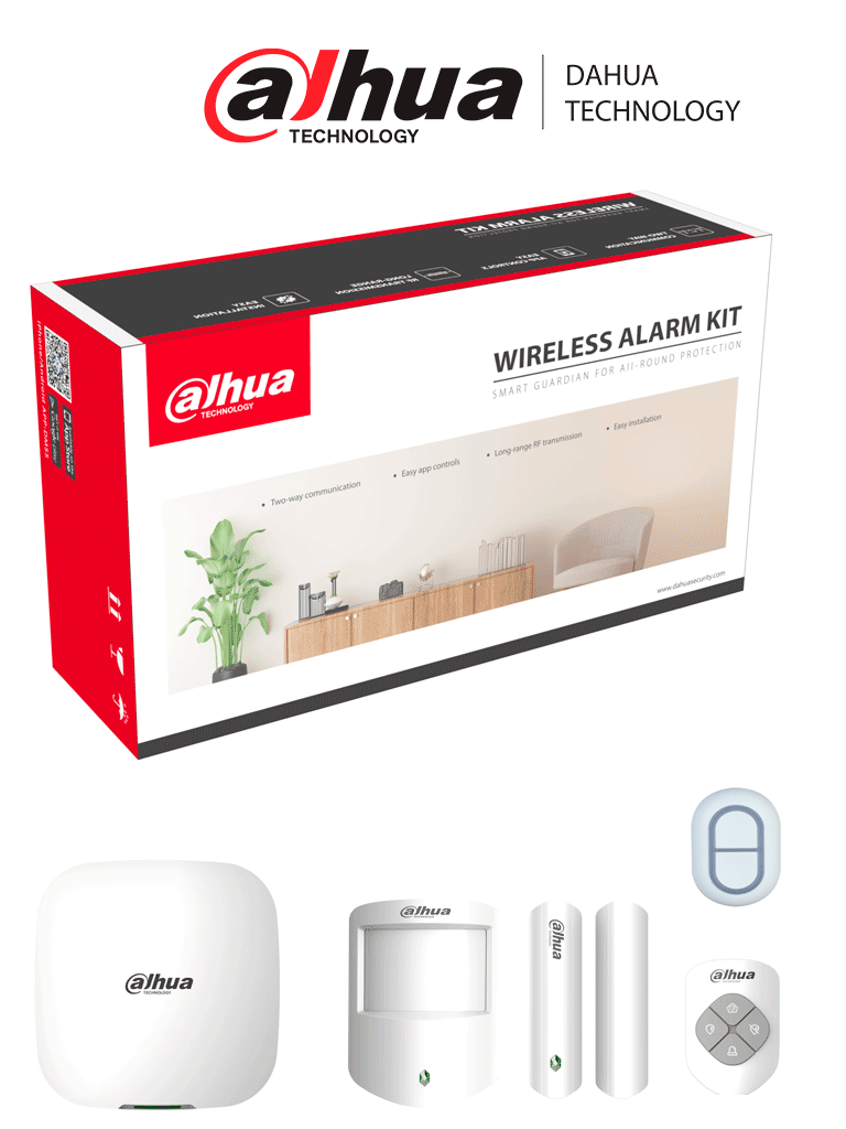 DAHUA ART-ARC3000H-03-W2+DHI-ARD822-W2 – Paquete de Kit de Alarma Wifi