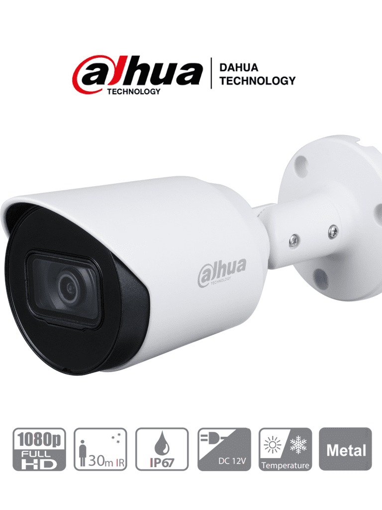 DAHUA HAC-HFW1200T-36- Camara Bullet de 2 Megapixeles Lente Fijo de 3.
