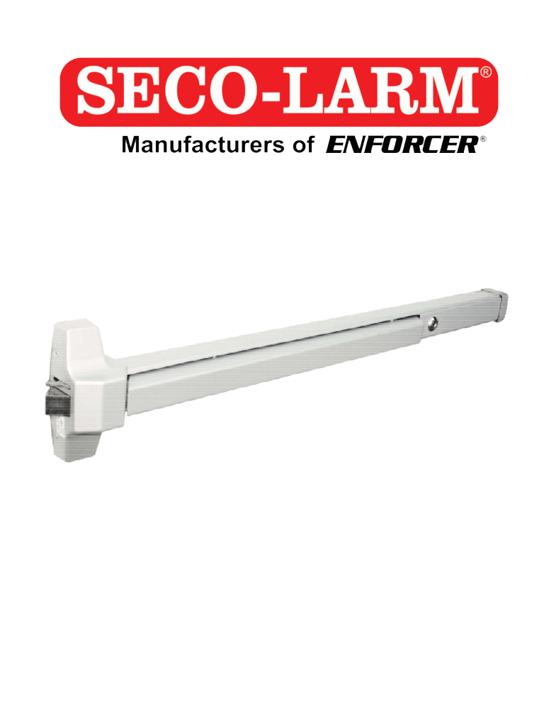 SECO-LARM SD962AR36A – Barra Para Puertas De Emergencia Acero Inoxidab