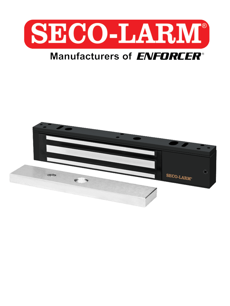 E941SB600PQ – Cerradura Electromagnética de 600 lb Sensor de adherenci