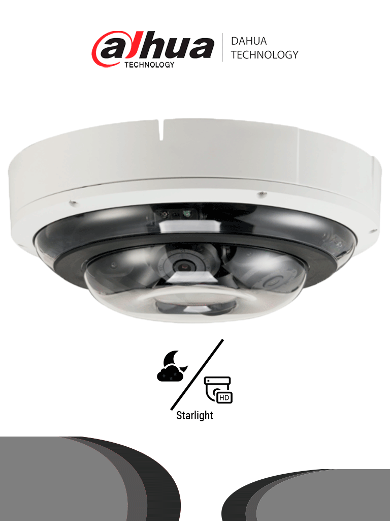 DAHUA IPC-PDBW5831-B360 – Cámara IP Domo Multisensor Panorámico, con 4