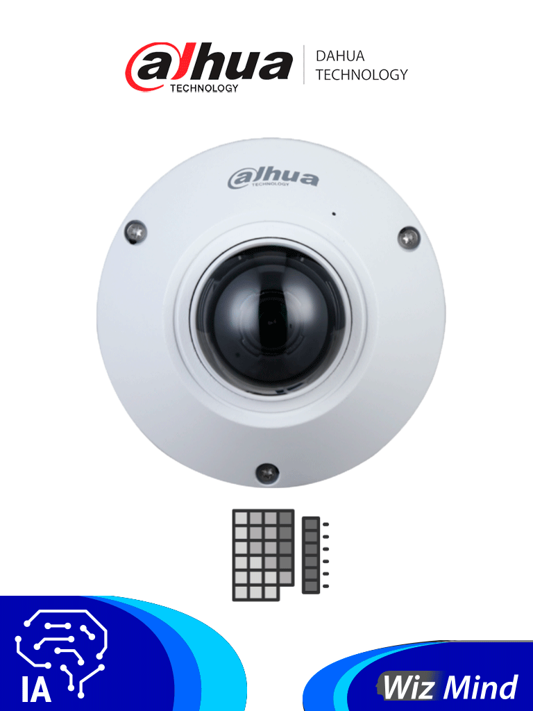 DAHUA IPC-EB5541-AS – Camara IP FishEye de 5 Megapixeles WizMind 360 G