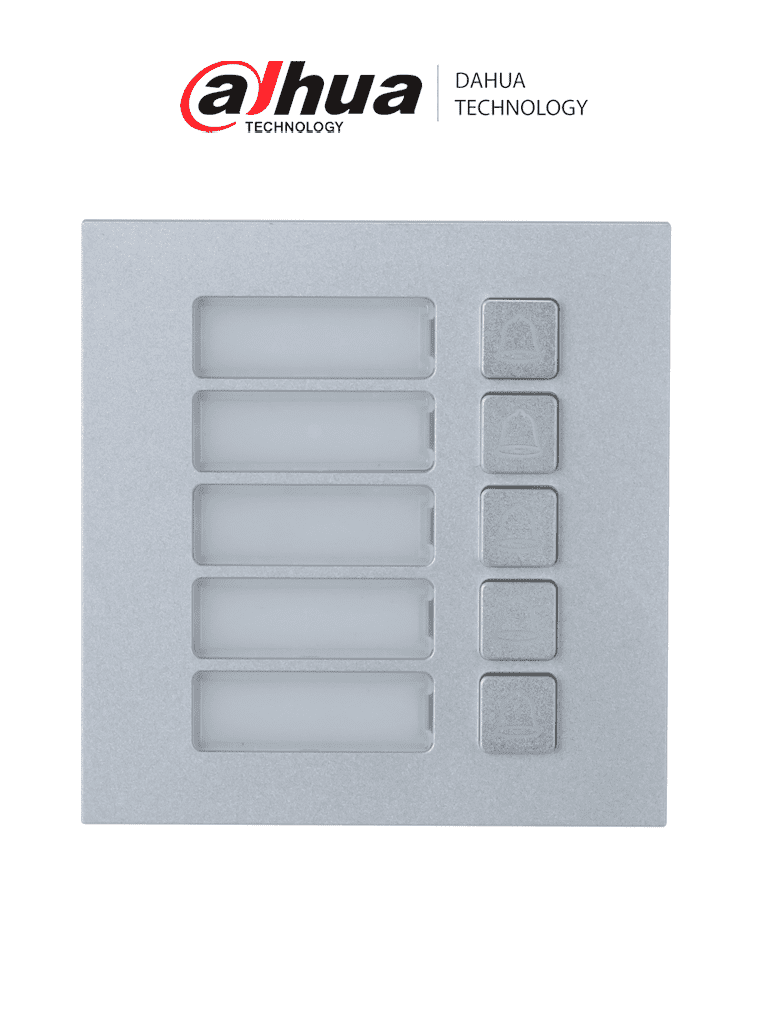 DAHUA DHI-VTO4202F-MB5 – Modulo de 5 botones para frente de calle depa