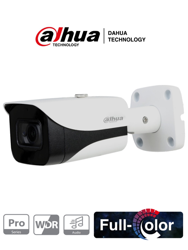 DAHUA HAC-HFW2249E-A-NI – Cámara Bullet Full Color 2 Megapixeles Serie