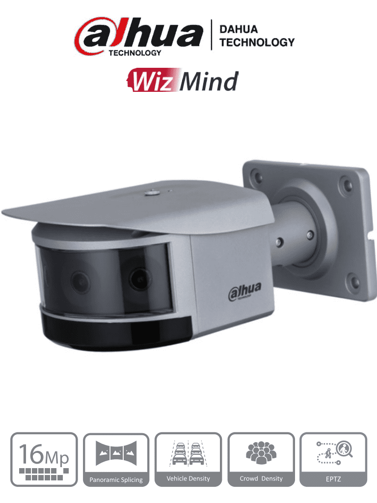 DAHUA IPC-PFW81642-A180 – Cámara IP Panorámica de 16 MP ofreciendo mul