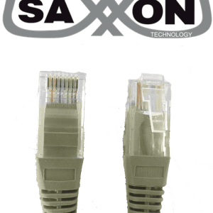 SAXXON P5E1UG – Cable patch cord UTP 1 metro CAT 5E Color gris. TCE119 SAXXON P5E1UG – Cable patch cord UTP 1 metro CAT 5E Color gris. TCE119