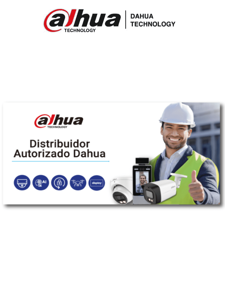DAHUA MATPRO055 – Vinil Microperforado con Leyenda Distribuidor Autori