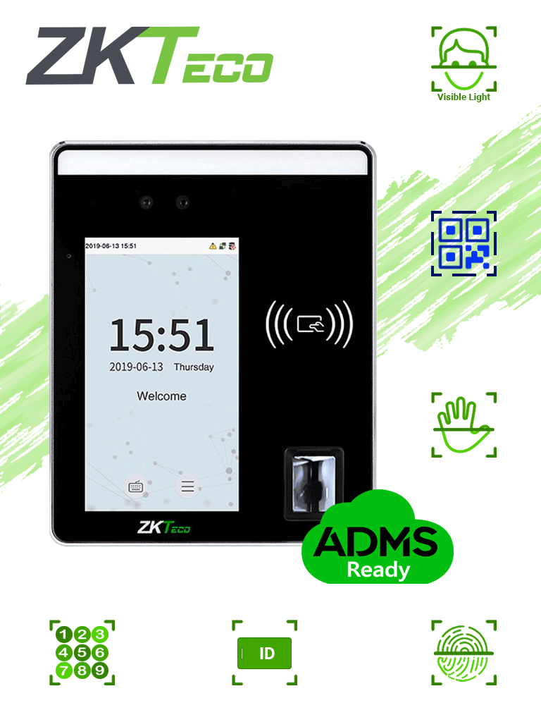 ZKTECO SpeedfaceH5L – Terminal de Control de Acceso y Asistencia 6000