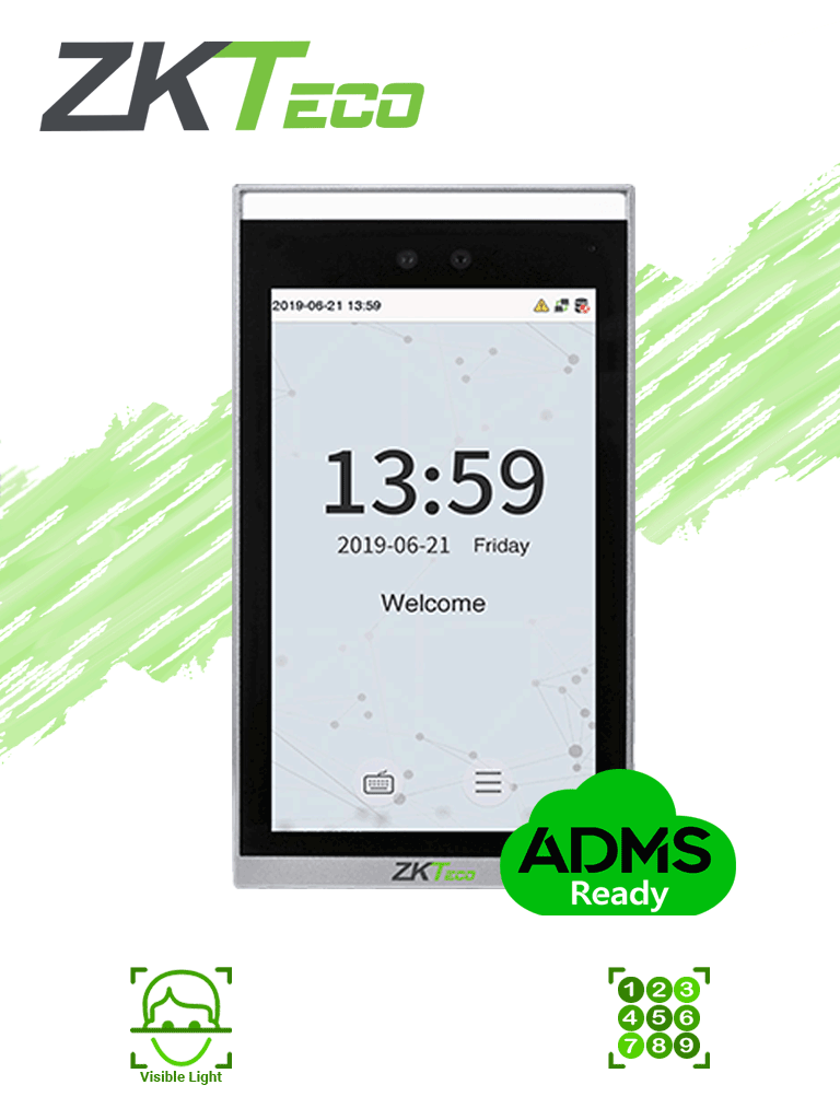 ZKTECO FACEDEPOT7BL – Terminal de Control de Acceso de Reconocimiento