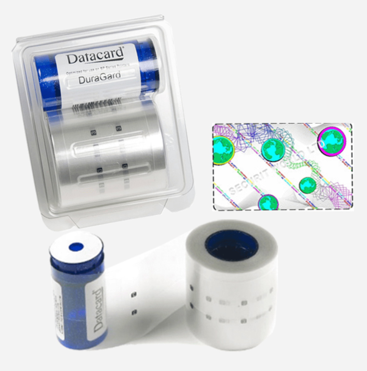 Cinta Laminado 0.6 mil, Holograma “Secure Globe” para Módulo de Laminación CD800, rinde 350 Impresiones