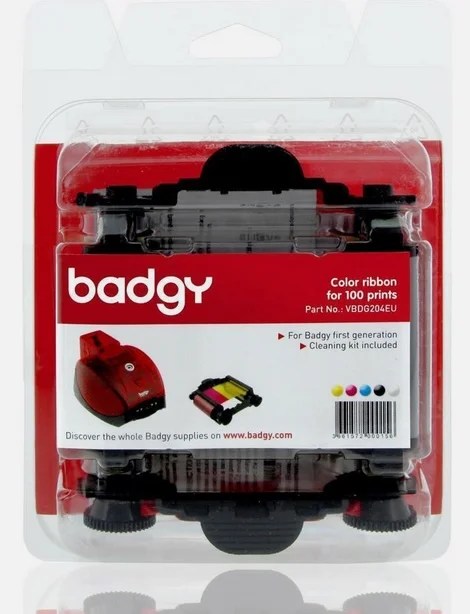 Ribbon Color YMCKO para Badgy 1 Gen (Carcasa Roja)