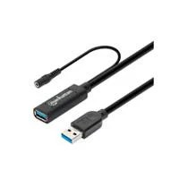 CABLE USB EXTENSION, MANHATTAN,153768,V3.2 EXT. ACTIVA 15.0M NEGRO