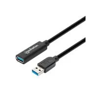 CABLE USB EXTENSION, MANHATTAN,153737,V3.0 EXT. ACTIVA 5.0M NEGRO