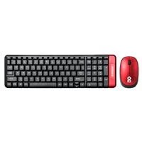 KIT DE TECLADO Y MOUSE INALAMBRICO MULTIMEDIA BROBOTIX ROJO