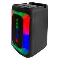 BOCINA INALAMBRICA BLUETOOTH RECARGABLE PORTATIL LUZ RGB DUAL 4 PULGAD