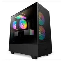 GABINETE NZXT H5 FLOW RGB /NEGRO/CON VENTANA/MIDI-TOWER/MICRO-ATX/RGB/