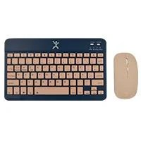 KIT TECLADO Y MOUSE INALAMBRICO BLUETOOTH RECARGABLE ERGONOMICO COMPAC
