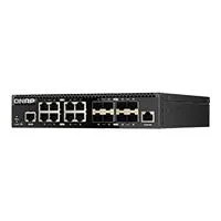 SWITCH QNAP QSW-M3216R-8S8T-US, 16 PUERTOS  8 10GBESFP+  8 10GBE BASE-