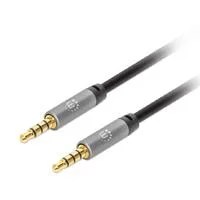 CABLE AUDIO ESTEREO , MANHATTAN, 356015, 5.0MM M-M 5.0M NEGRO/ALUMINIO