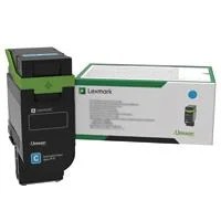 TONER LEXMARK 75M40C0 CIAN, RENDIMIENTO ESTANDAR 2000 PAGINAS, PARA CS