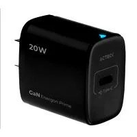 CARGADOR DE PARED ACTECK ENERGON PRIME CP415  20W  USB C  CARGA RAPIDA