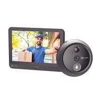 VIDEOPORTERO CON MIRILLA Y PANTALLA WI-FI DE BATERIA RECARGABLE  PARA