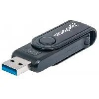 LECTOR TARJETAS,MANHATTAN,101981, USB 3.0, 24 EN 1,GRABADOR EXTERNO DE
