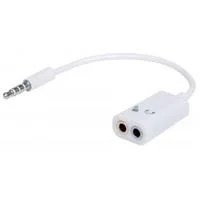 ADAPTADOR AUDIO,MANHATTAN,354561, 3.5MM 1 M A 2 H, DIVIDE AUDIO PARA A
