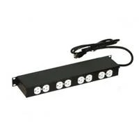 BARRA DE 6 CONTACTOS NORTH SYSTEM HORIZONTAL CON SWITCH TERMOMAGNETICO