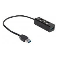 HUB USB,MANHATTAN,163828, V2.0 3 PTOS Y V3.0 1 PTO SIN FUENTE